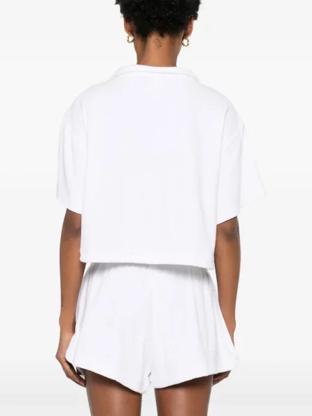 Haftowane majtki Polo Ralph Lauren pikowane niebieskie