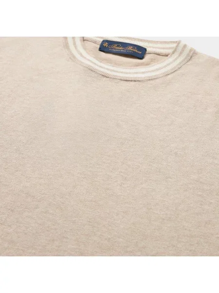 Sweter Brooks Brothers beżowy