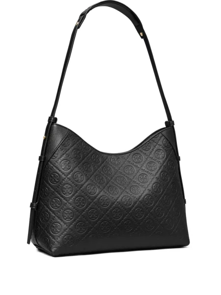 Geanta de piele Tory Burch din piele negru