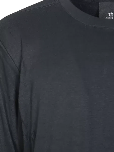 Lung tricou Thom Krom zdrențuiți negru
