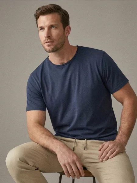 Sinsay koszulka basic szary