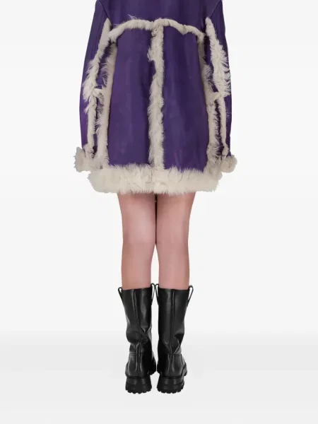 Palton de blană Prada violet