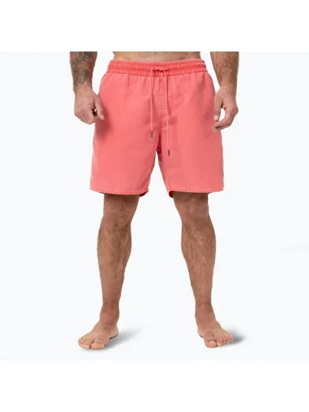 Pantaloni scurți de baie pentru bărbați Pitbull Balfour aprins roșu