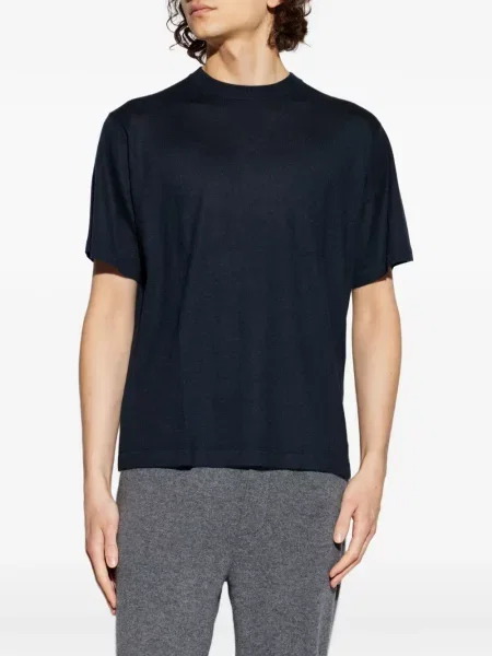 Majica Lisa Yang s okruglim izrezom plava