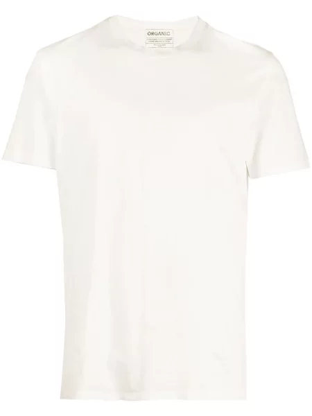 Tricou Maison Margiela cu decolteu rotund alb
