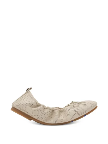 Balerini Burberry din piele în carouri