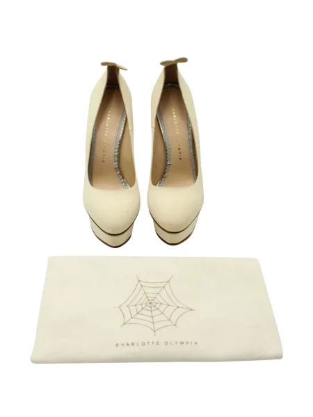 Pantofi cu toc Charlotte Olympia cu platformă cu imagine cu model leopard