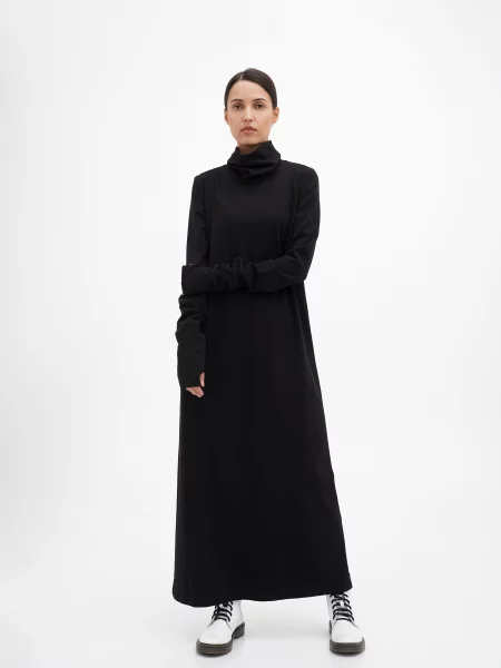 Сукня максі a LOT бавовна/віскоза чорний