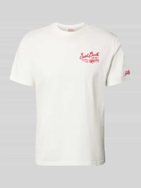 T-shirt z nadrukami logo model PORTLAND' Mc2 Saint Barth biała