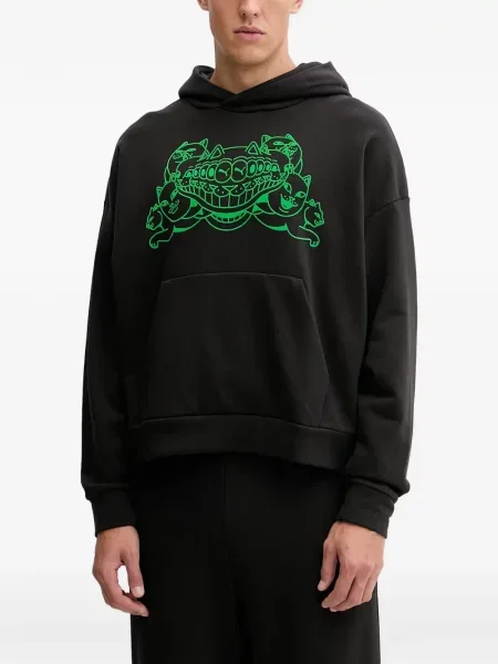 Hanorac cu glugă Puma cu imagine negru