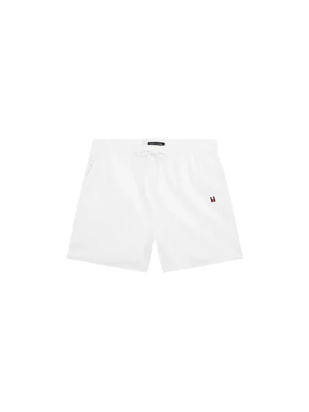 Kąpielówki Tommy Hilfiger z nadrukiem białe