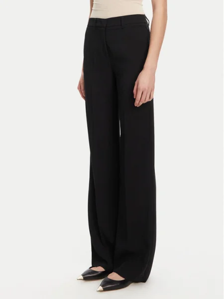 Marella Pantaloni palazzo Pascia Wide Leg negru