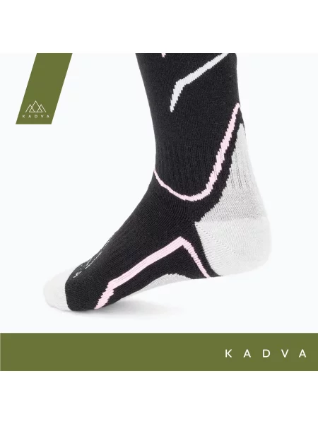Skarpety narciarskie KADVA Woolan W czarne