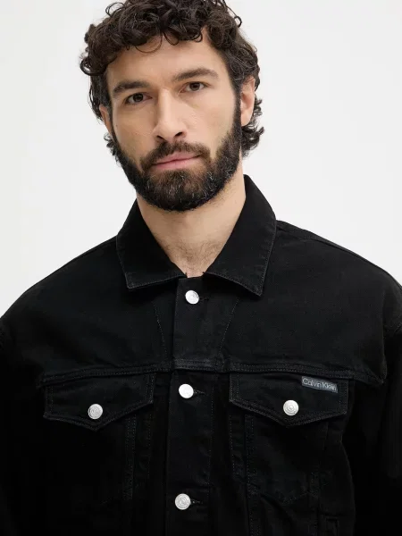 Calvin Klein Jeans преходно яке мъжко от деним черно
