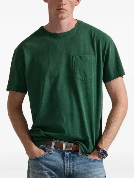 Bőr húzózsinór pólóing Polo Ralph Lauren barna
