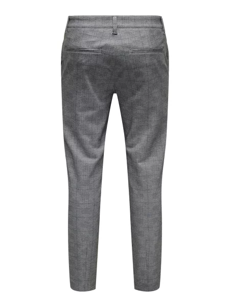 Only & Sons Chino nohavice Thor kamenná / tmavosivá