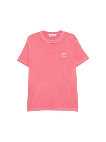 Koszulka Stone Island z kamieniami różowa