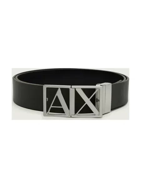 Curea Armani Exchange din piele negru