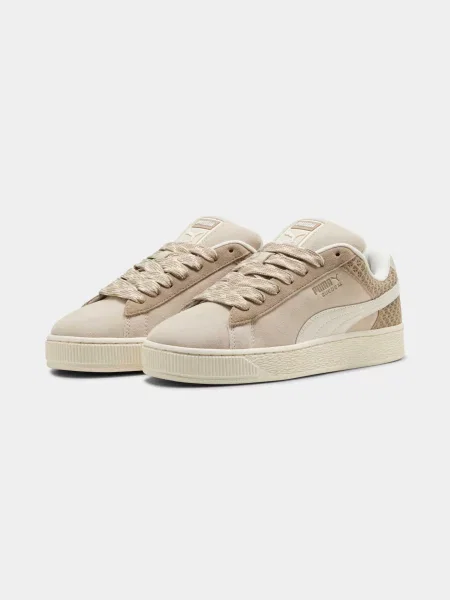 Замшевые кеды Puma бежевые