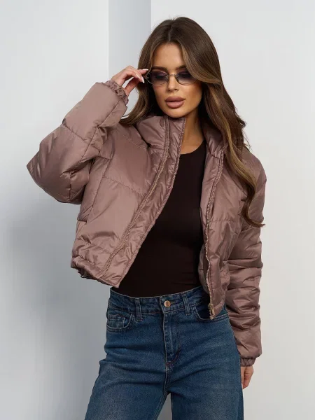 Зимова куртка ISSA Plus бежевий