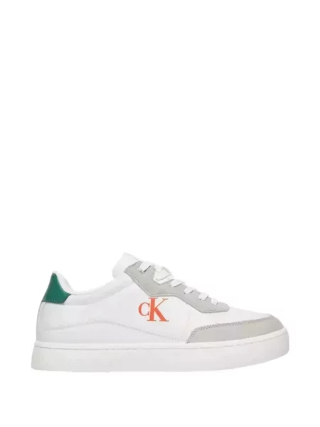 Sneakerși Calvin Klein cu imagine alb