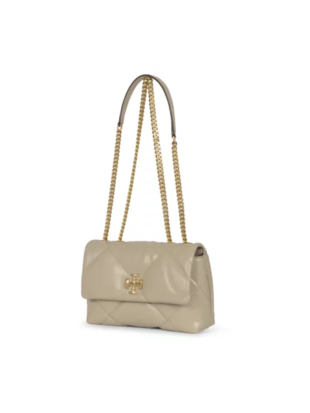 Torebka Tory Burch skórzana szara