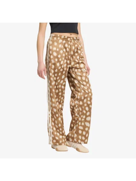 Pantaloni adidas Animal Print Firebird Trackpant Brown Desert S alb