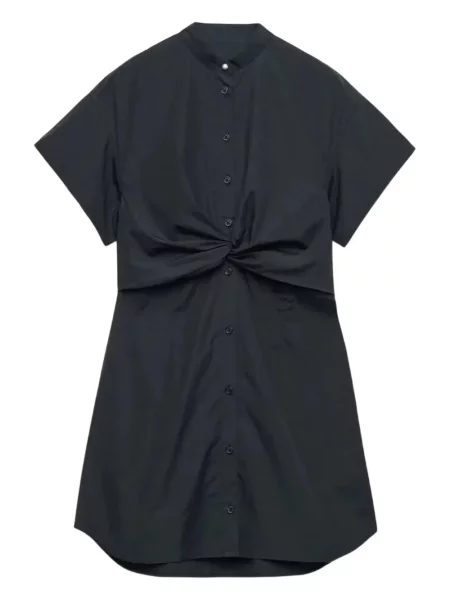 Rochie tip cămașă Rag & Bone de costum negru
