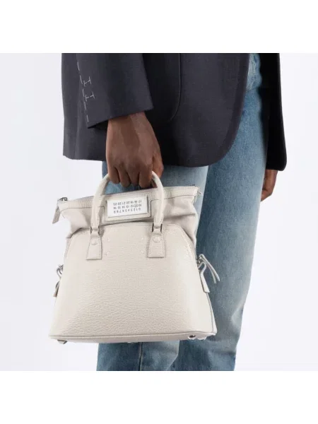 Torebka Maison Margiela skórzana biała