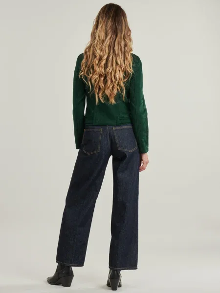 Vero Moda Bunda z imitácie kože Jose zelená