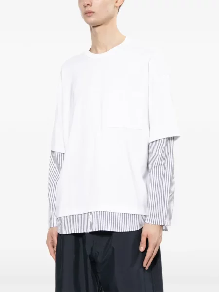 Ριγέ μπλούζα Comme Des Garçons Homme λευκό