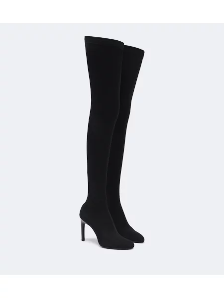 Cizme Victoria Beckham din jerseu negru
