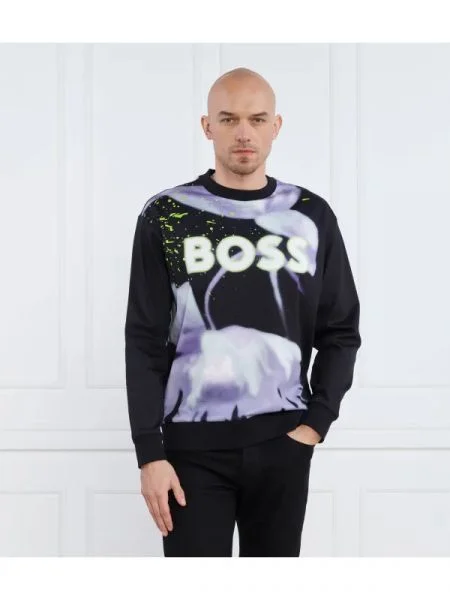 BOSS GREEN Hanorac Salbo Lotus negru
