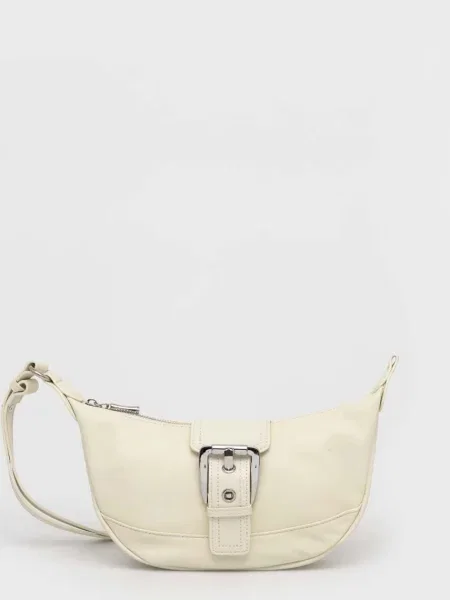 Кожена чанта Answear Lab бежово