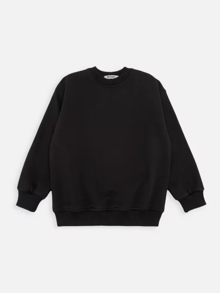 Дитячий Світшот YUKI бавовна/поліестер чорний