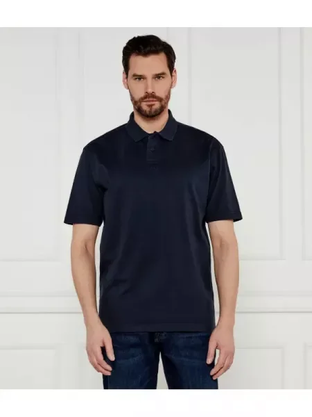 BOSS ORANGE Polo Pe__Dye portocaliu