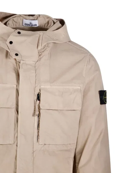 Geacă Stone Island cu glugă cu strasuri