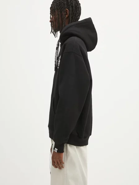Μπλούζα AAPE Now Zip Up με κουκούλα μαύρο
