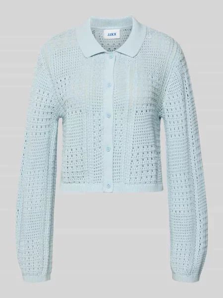 Kardigan w kroju regular fit z kołnierzykiem polo model Sue' Jjxx