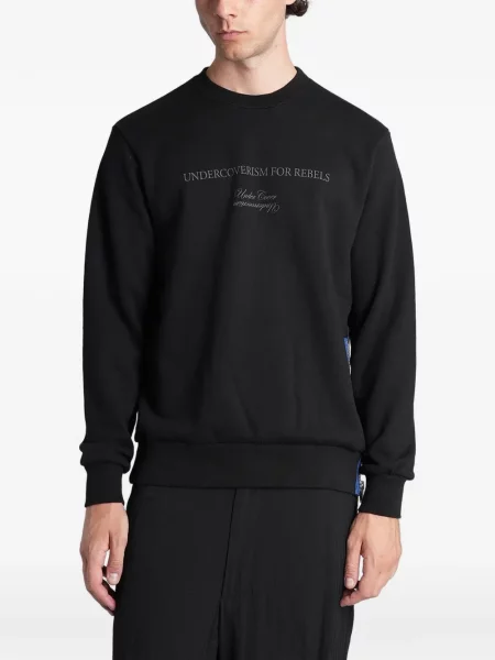 Pulover Undercover cu imagine negru