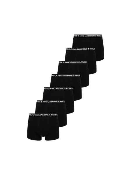 Bokserki KARL LAGERFELD Logo Trunk 7 par black czarne