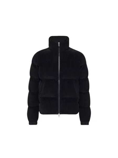 Matlasat geacă Moncler de catifea cord albastru