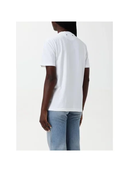 Koszulka Golden Goose z kryształkami biała