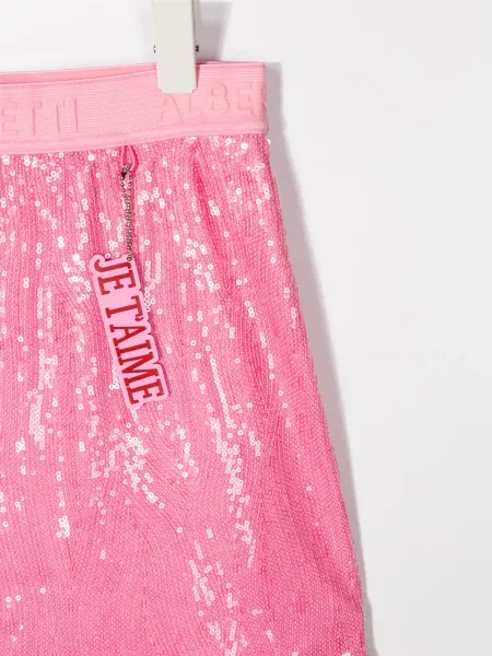 Spódnica mini dziecięca Alberta Ferretti różowa
