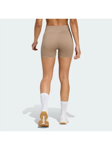 Legíny Workout Essentials 4 inch Knit hnědé