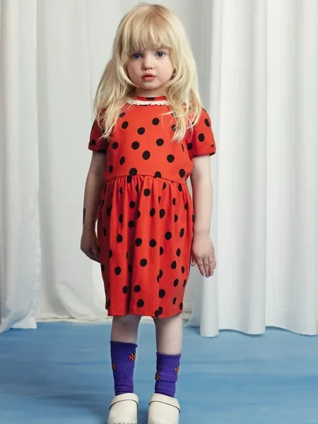 Mini Rodini Dětské šaty Dots červené