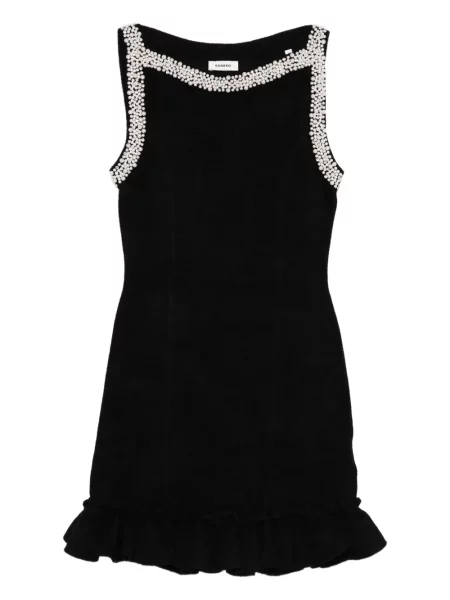Rochie mini Sandro cu perle de costum negru