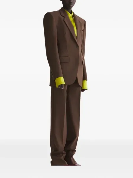 Pantaloni Mugler maro