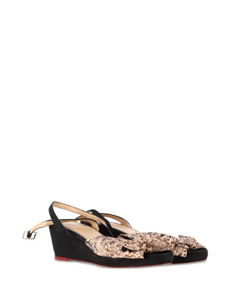 Σανδάλια Charlotte Olympia με φιόγκο με τακούνι-σφήνα