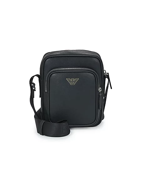 Torbica za okrog pasu Emporio Armani črna